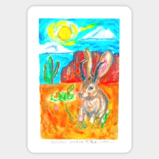 Pronghorn Jackalope Sticker